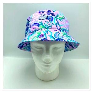 Lilly Pulitzer Bucket Sun Hat Colorful Patterned Bucket Hat
